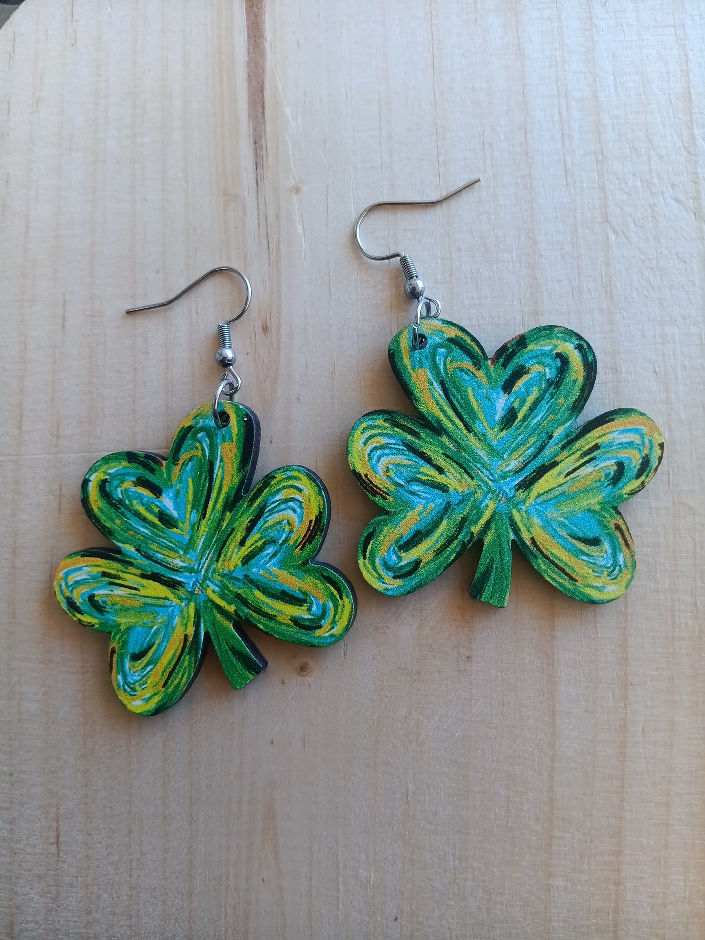Cute St. Patrick's Day Clover Earrings
