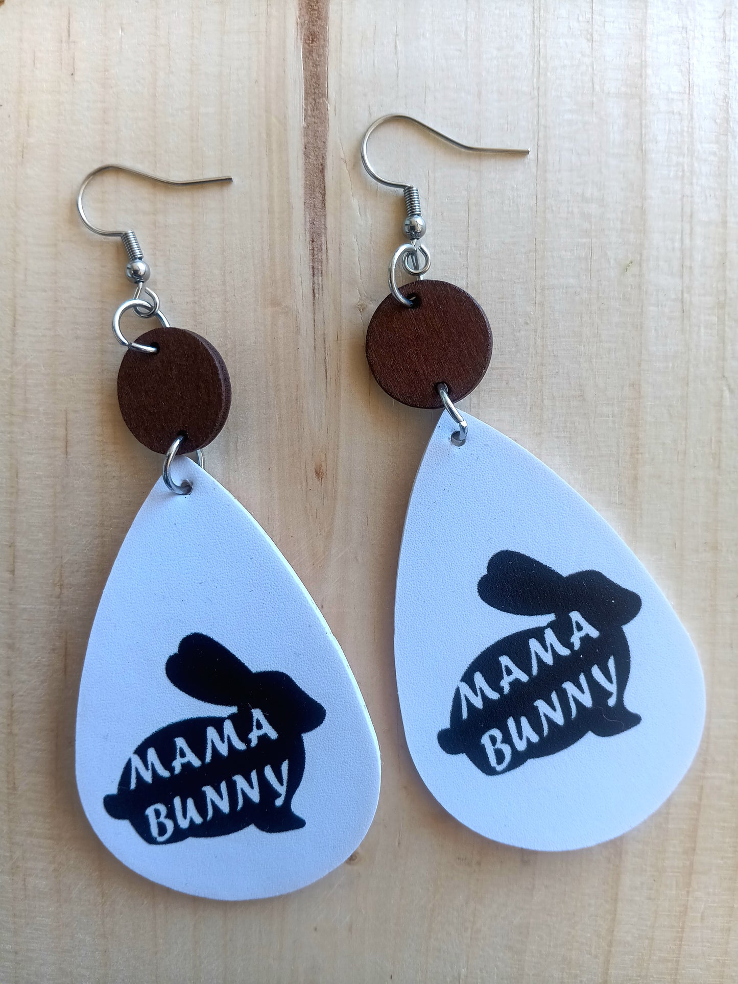 Adorable Mama Bunny Easter Earrings
