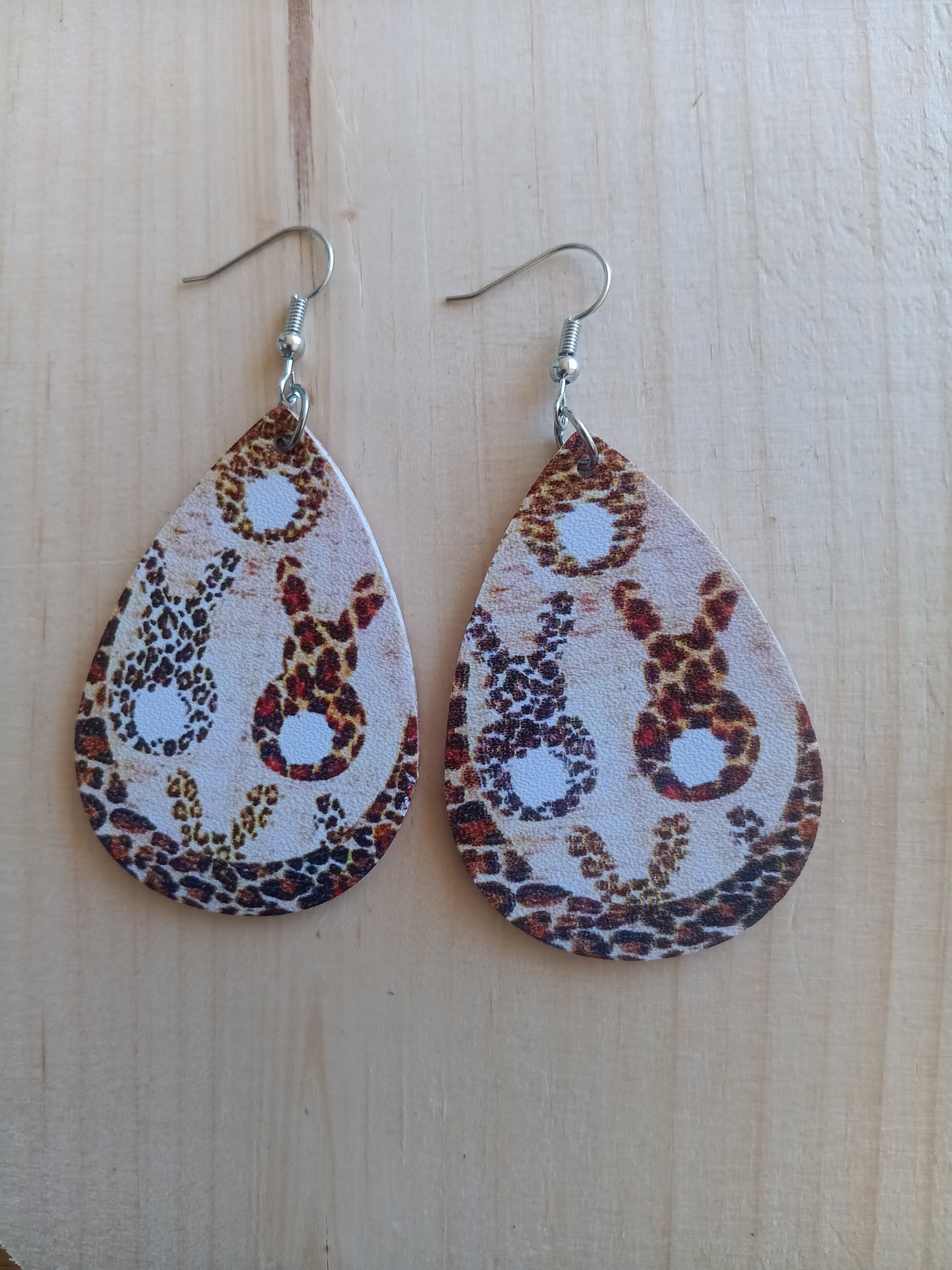 Cute Cottontail Bunny Easter Earrings