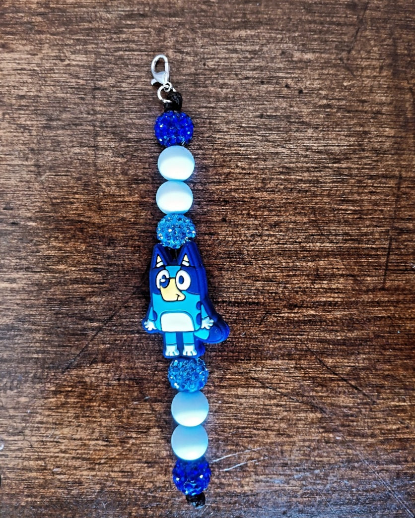 Cute Cartoon Dog Clip for Keychains, Zipper Pull, Lanyard, Badge Reels, etc.