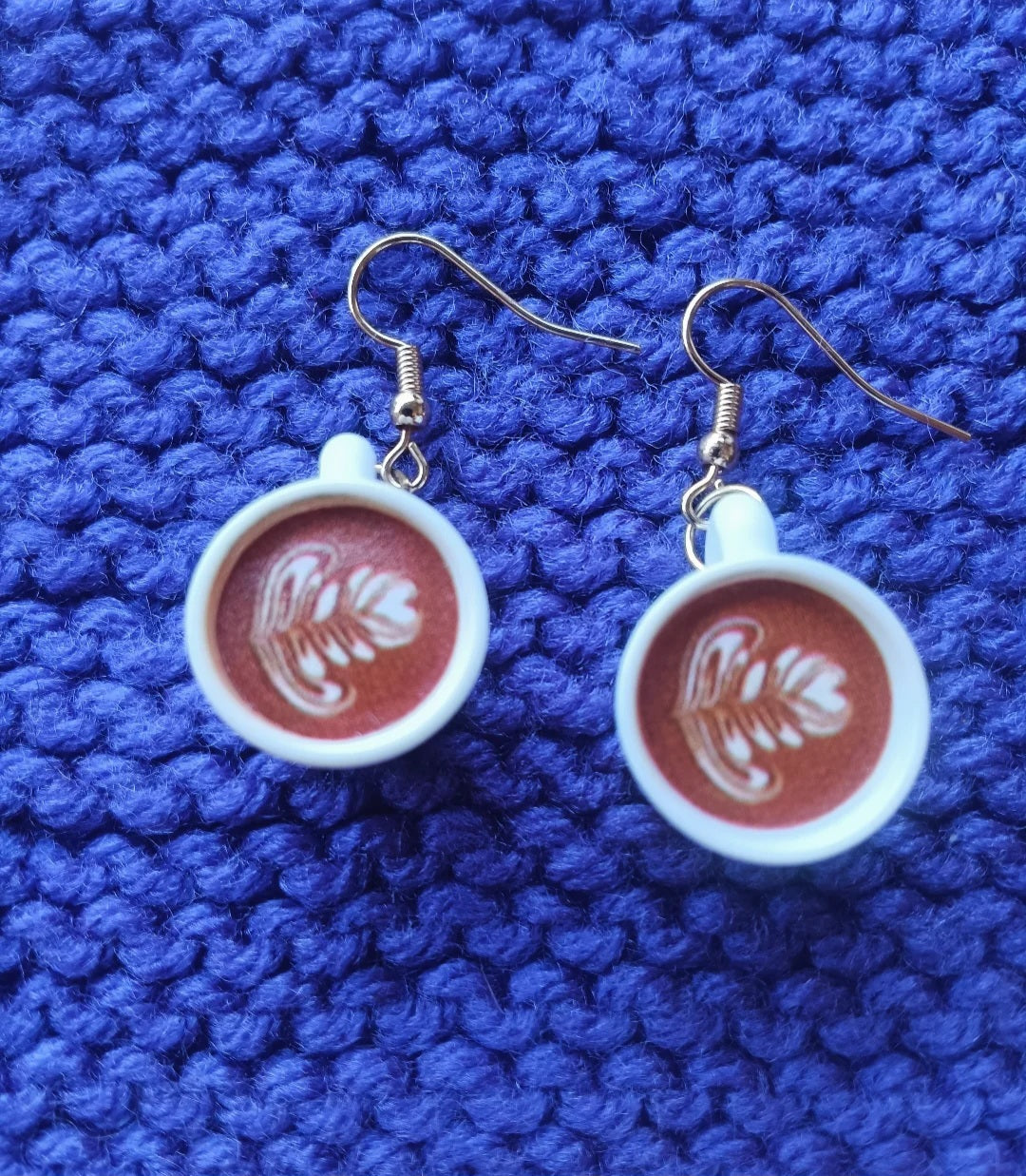 Adorable Swirl Coffee Cup Earrings