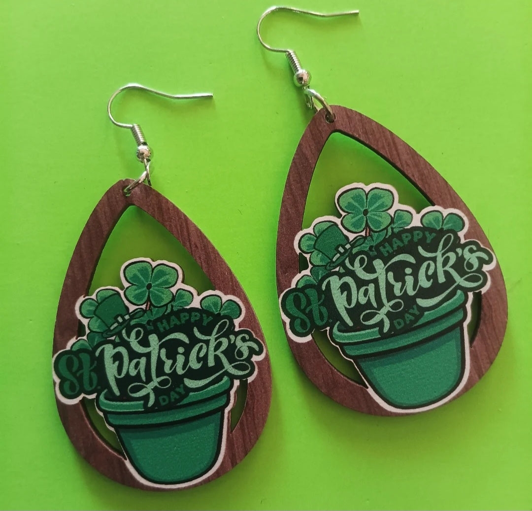 Happy St. Patrick's Day Earrings