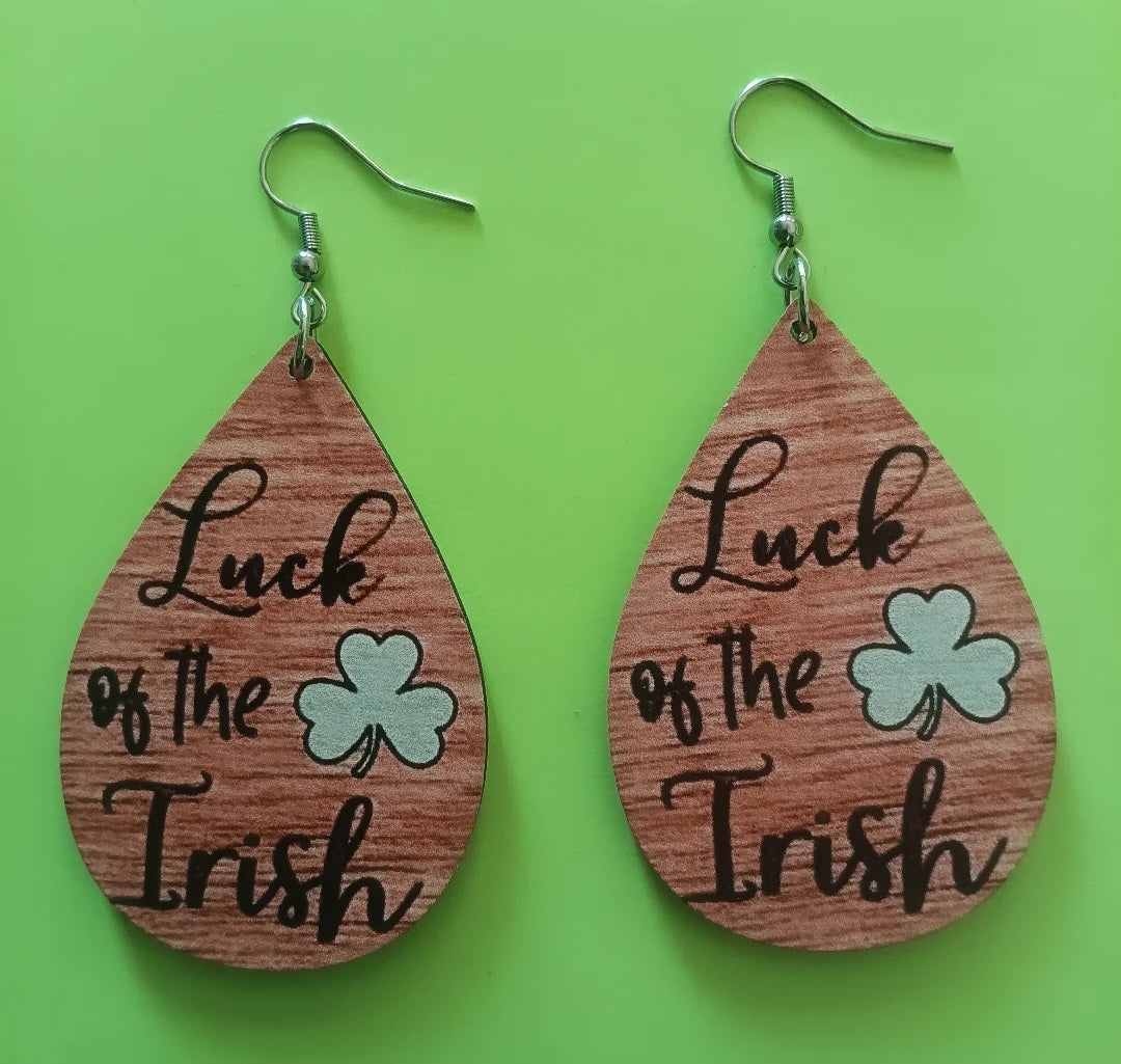 Fun Luck of the Irish Earrings