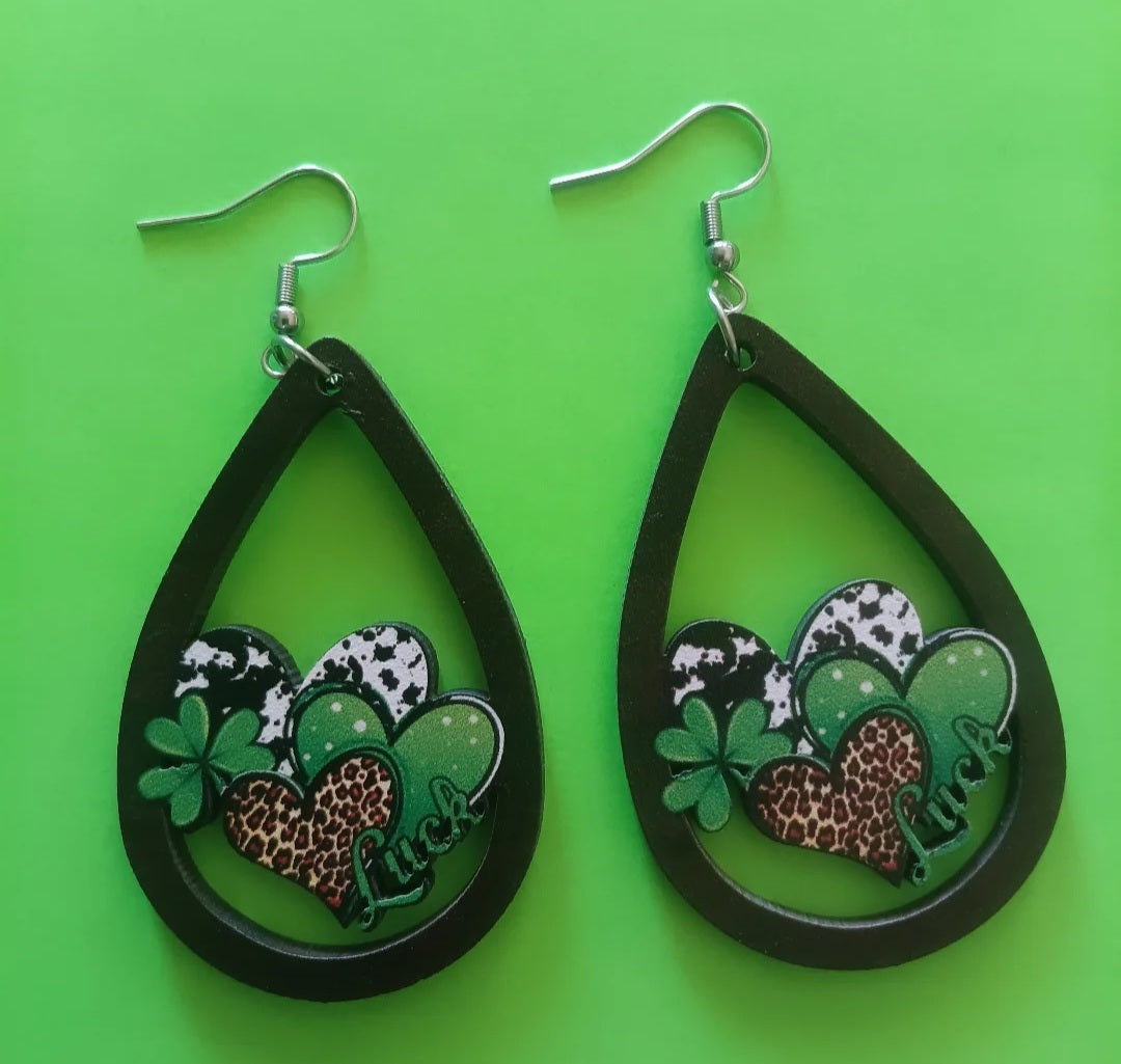 Lovely Lucky Heart Earrings