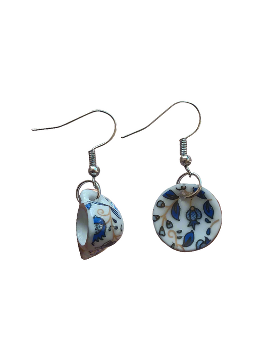 Beautiful Tea Cup Earrings