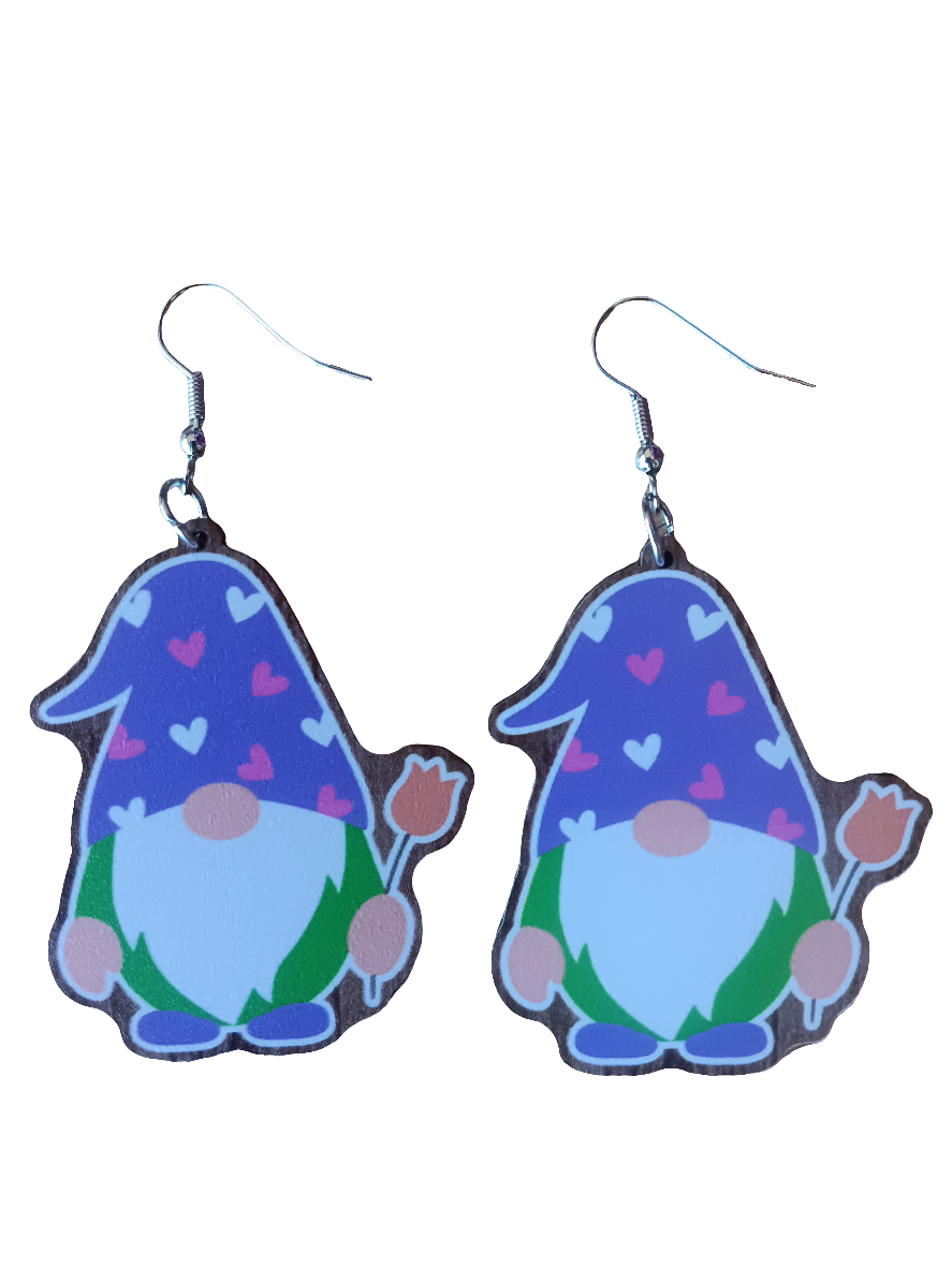 Adorable Spring Gnome Earrings