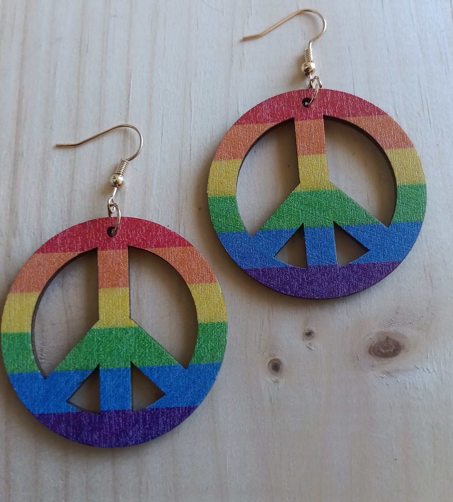 Rainbow Peace Earrings