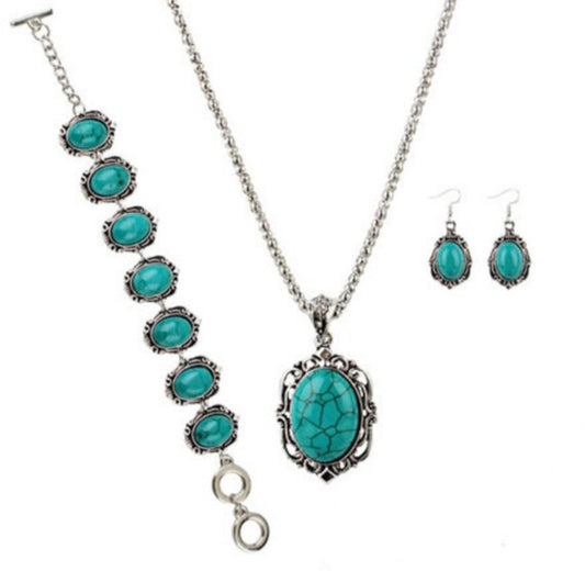 Beautiful Boho Vintage Style Turquoise Gift Set