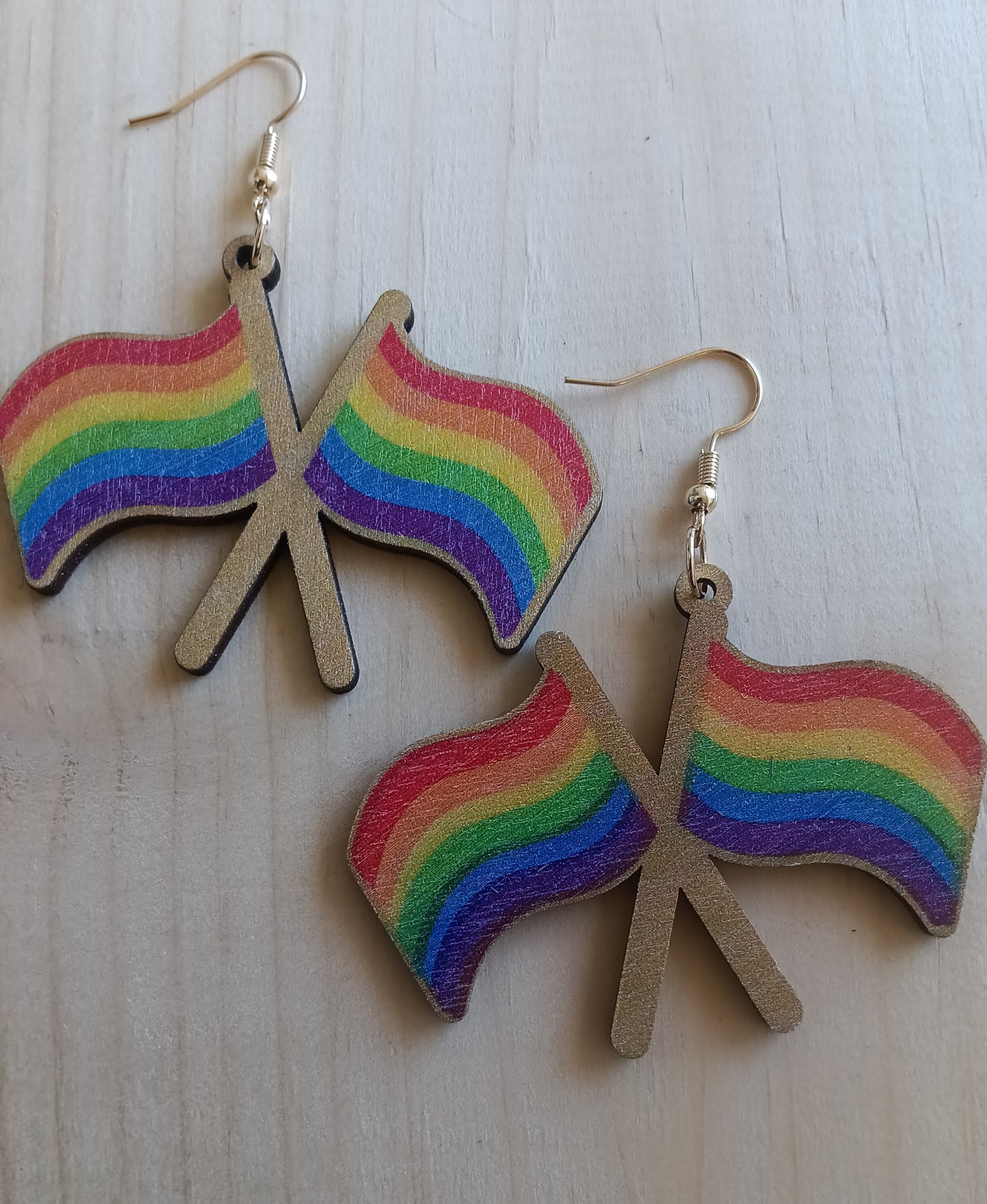 Rainbow Flag Earrings