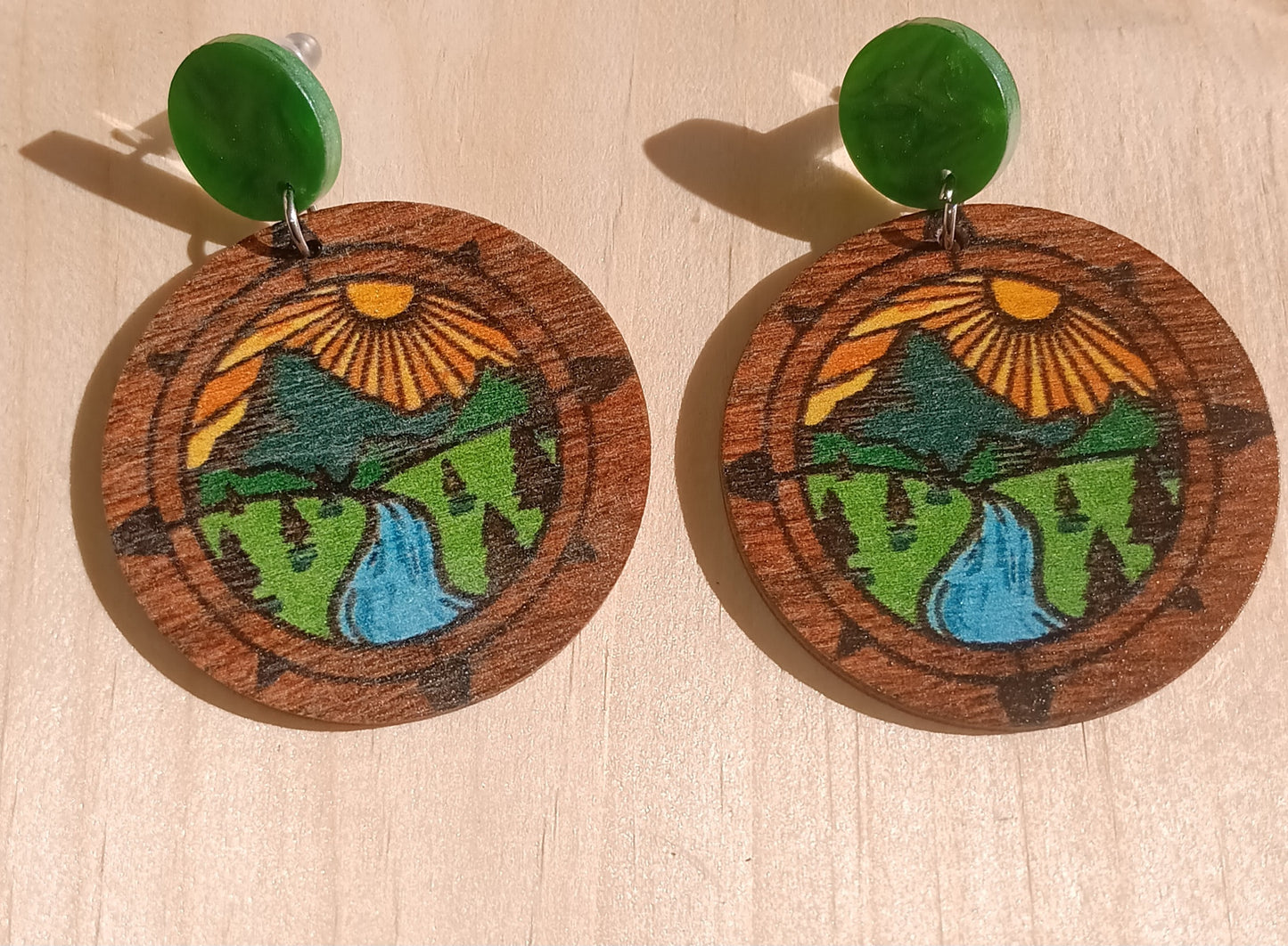 Gorgeous Mountain Sunrise Earrings