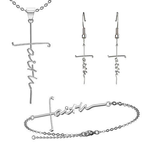 Large Faith Cross Gift Set