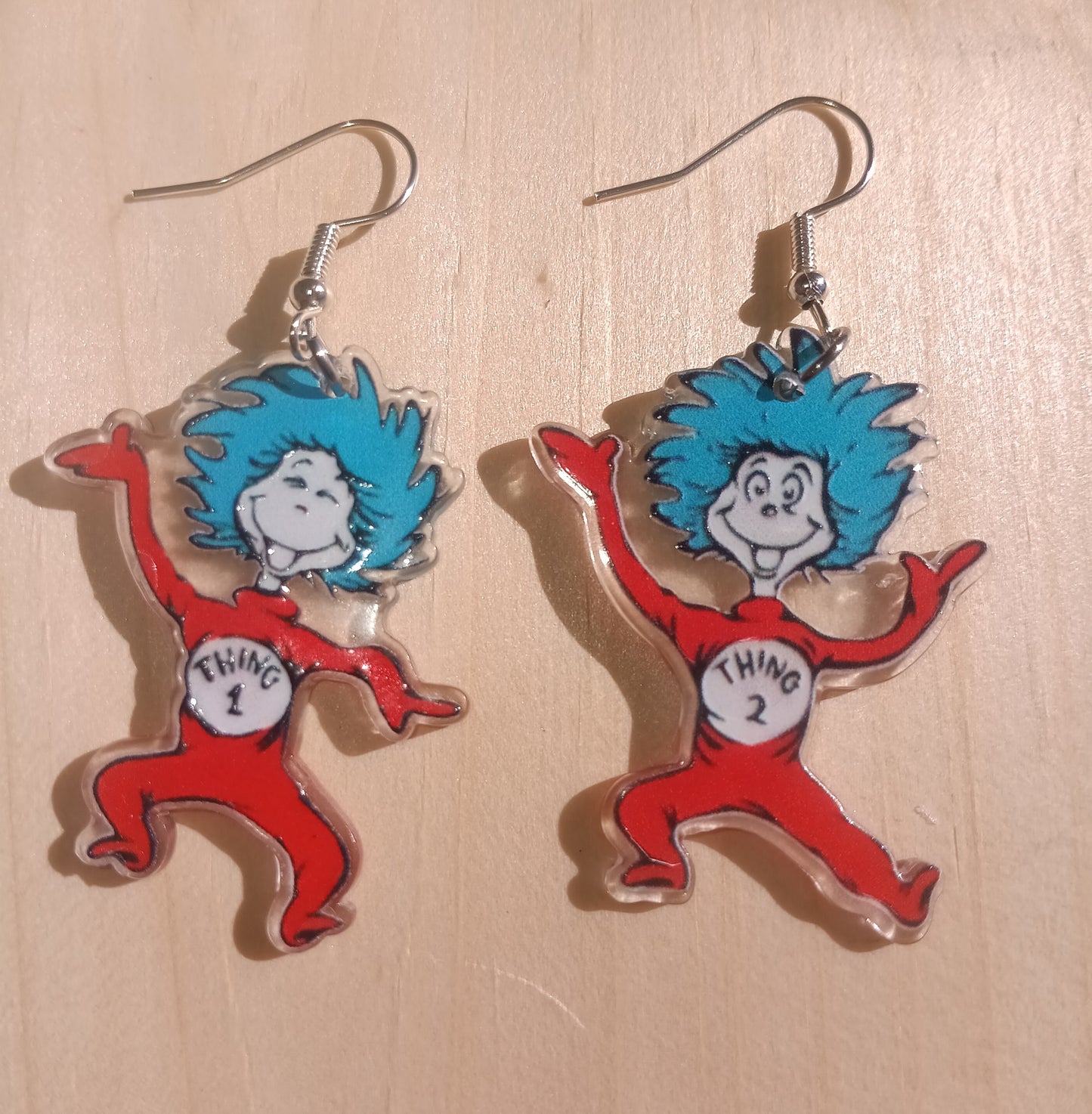 Thing 1 and Thing 2 Earrings
