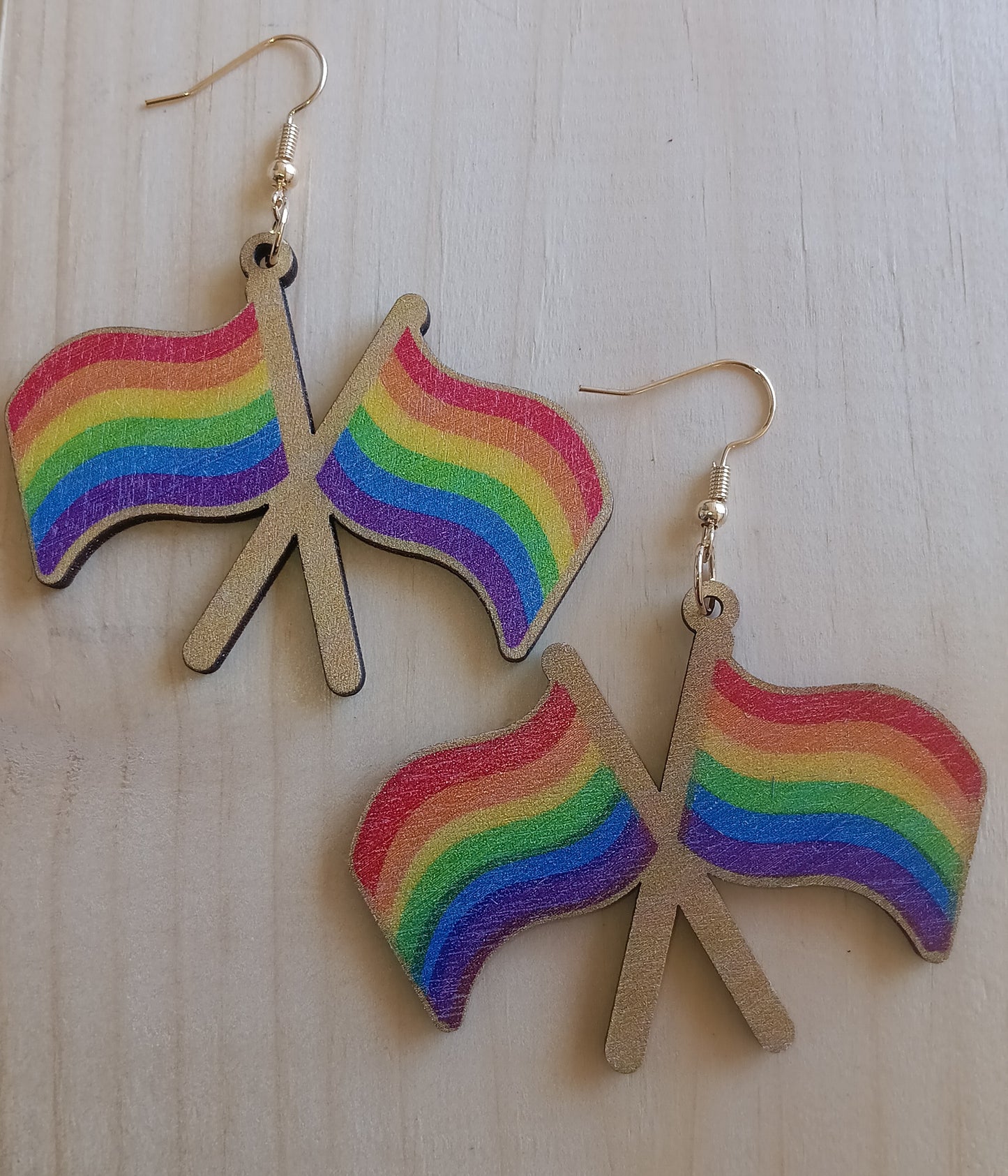 Rainbow Flag Earrings