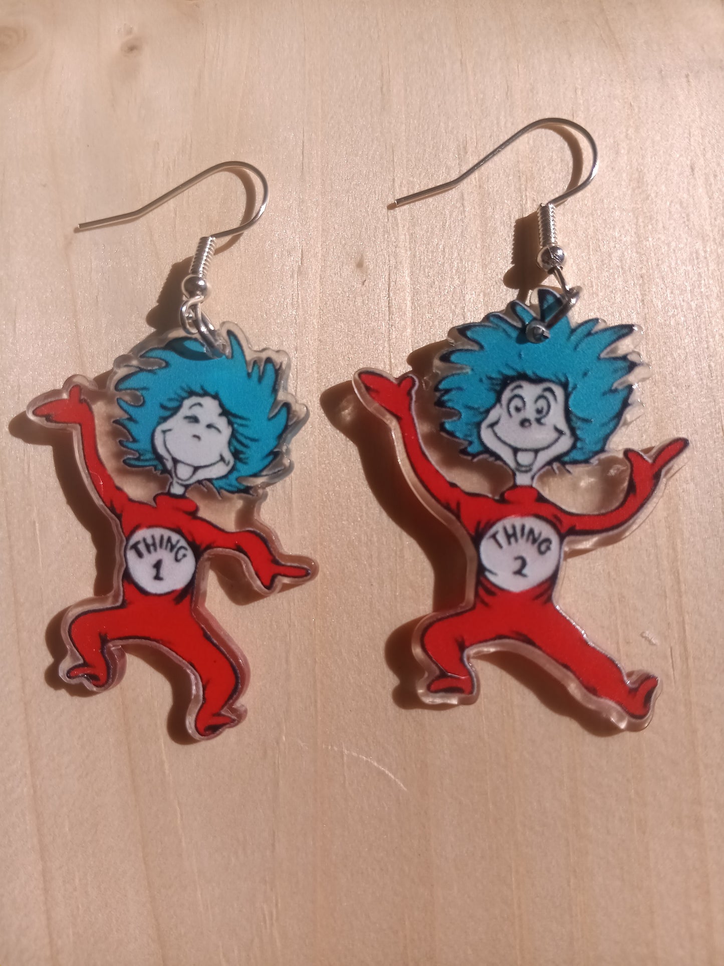 Thing 1 and Thing 2 Earrings