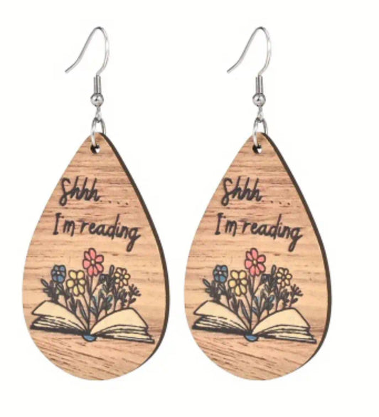 Shh I'm reading Earrings
