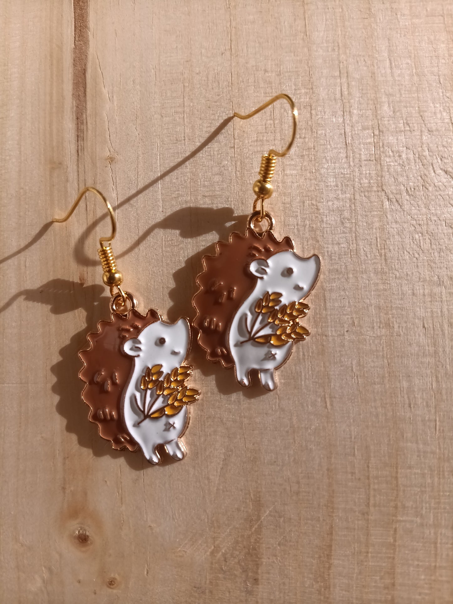 Fun Cute Hedgehog Earrings