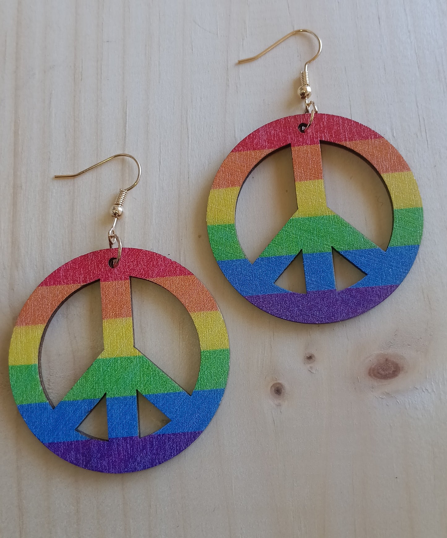 Rainbow Peace Earrings