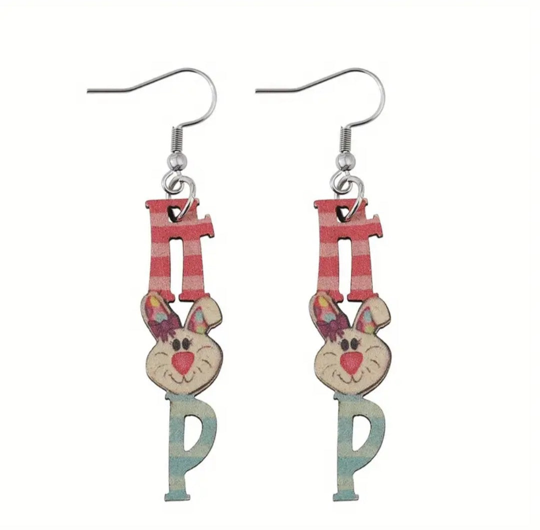 Cute Hop Bunny Earrings