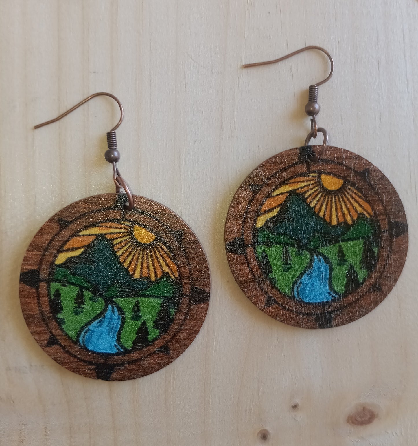 Gorgeous Mountain Sunrise Earrings
