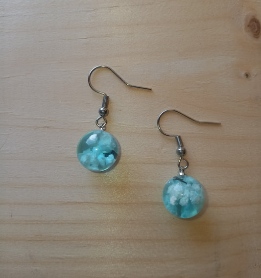 Sky View 3D Earth Earrings