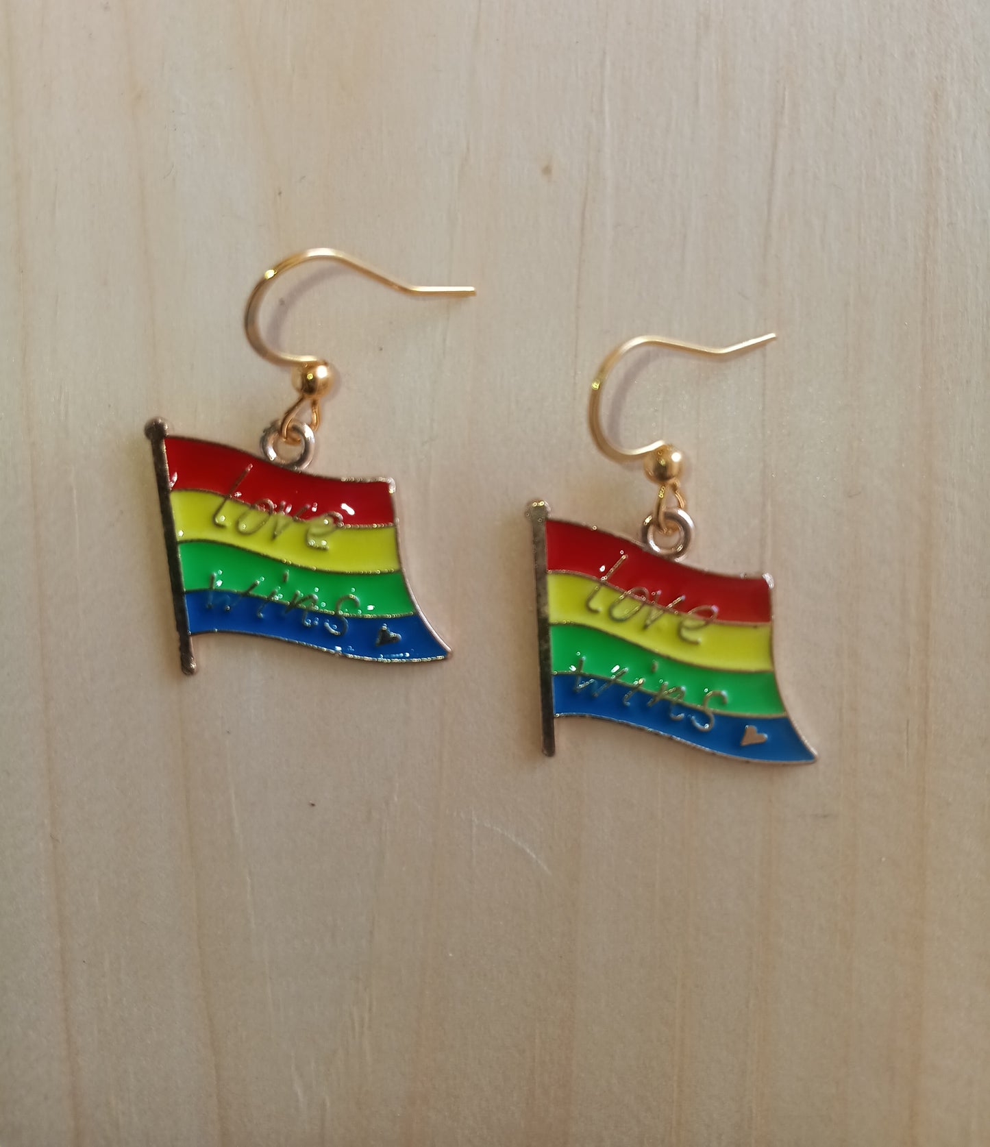 Rainbow Flag Earrings