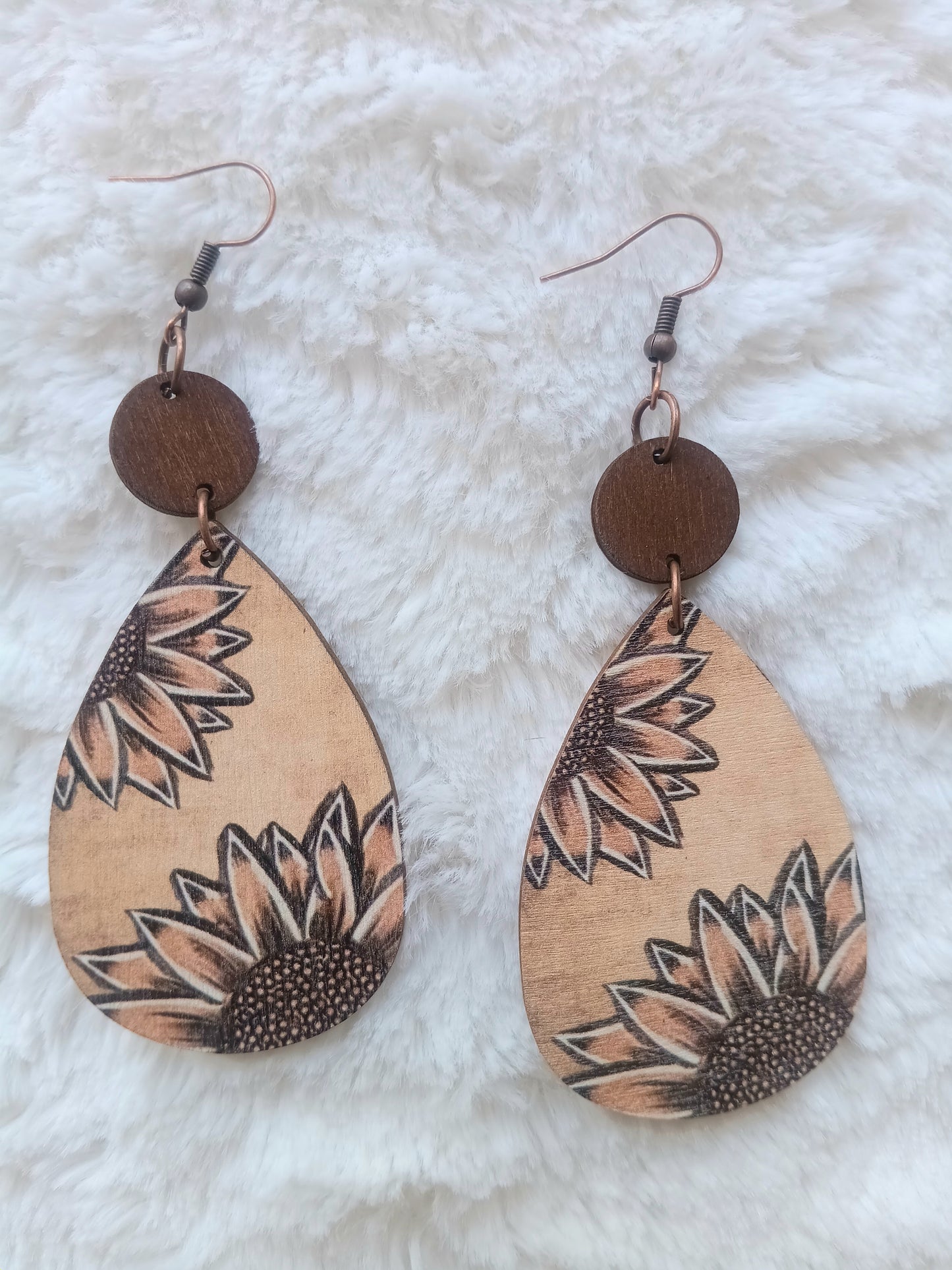 Beautiful Bohemian Sunflower Earrings