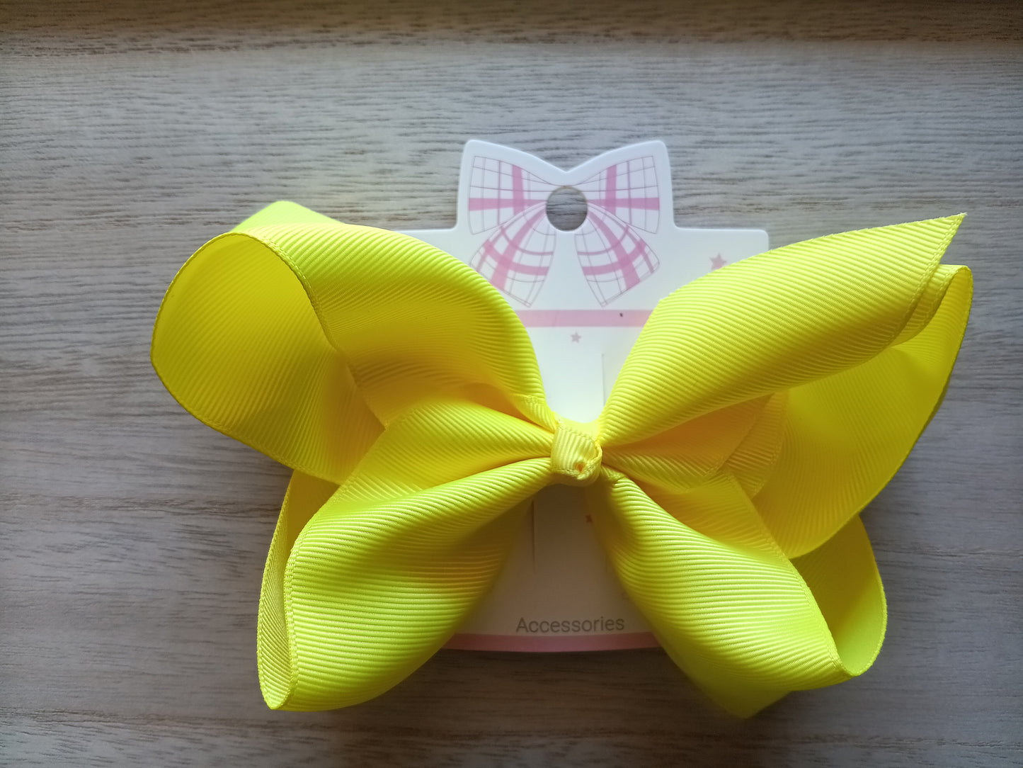 Solid Colored Grosgrain Ribbon Alligator Clip Bows Approximately 5-5.5 inch