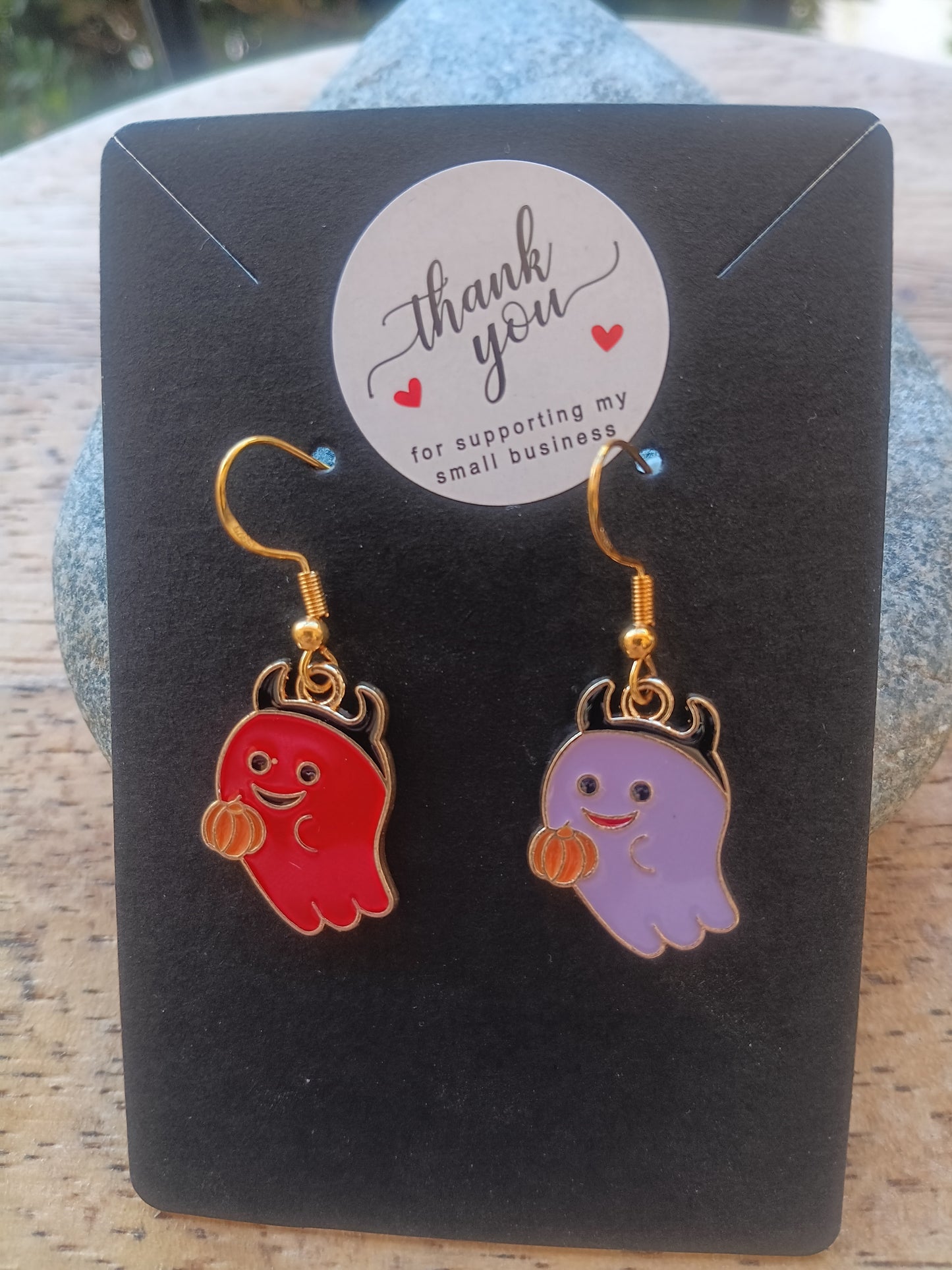 Cute colored devil ghosts Halloween Earrings