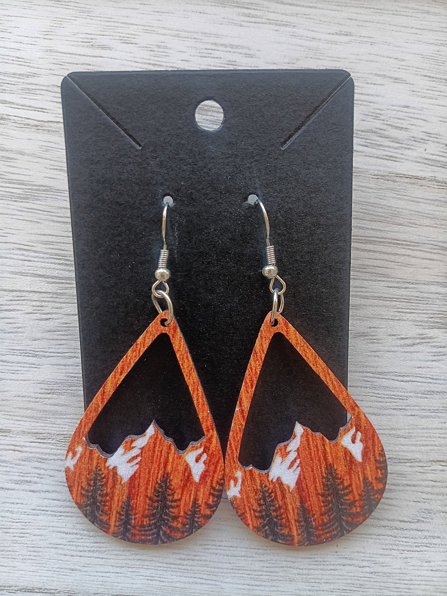 Gorgeous Fall Mountain Scenery Earrings