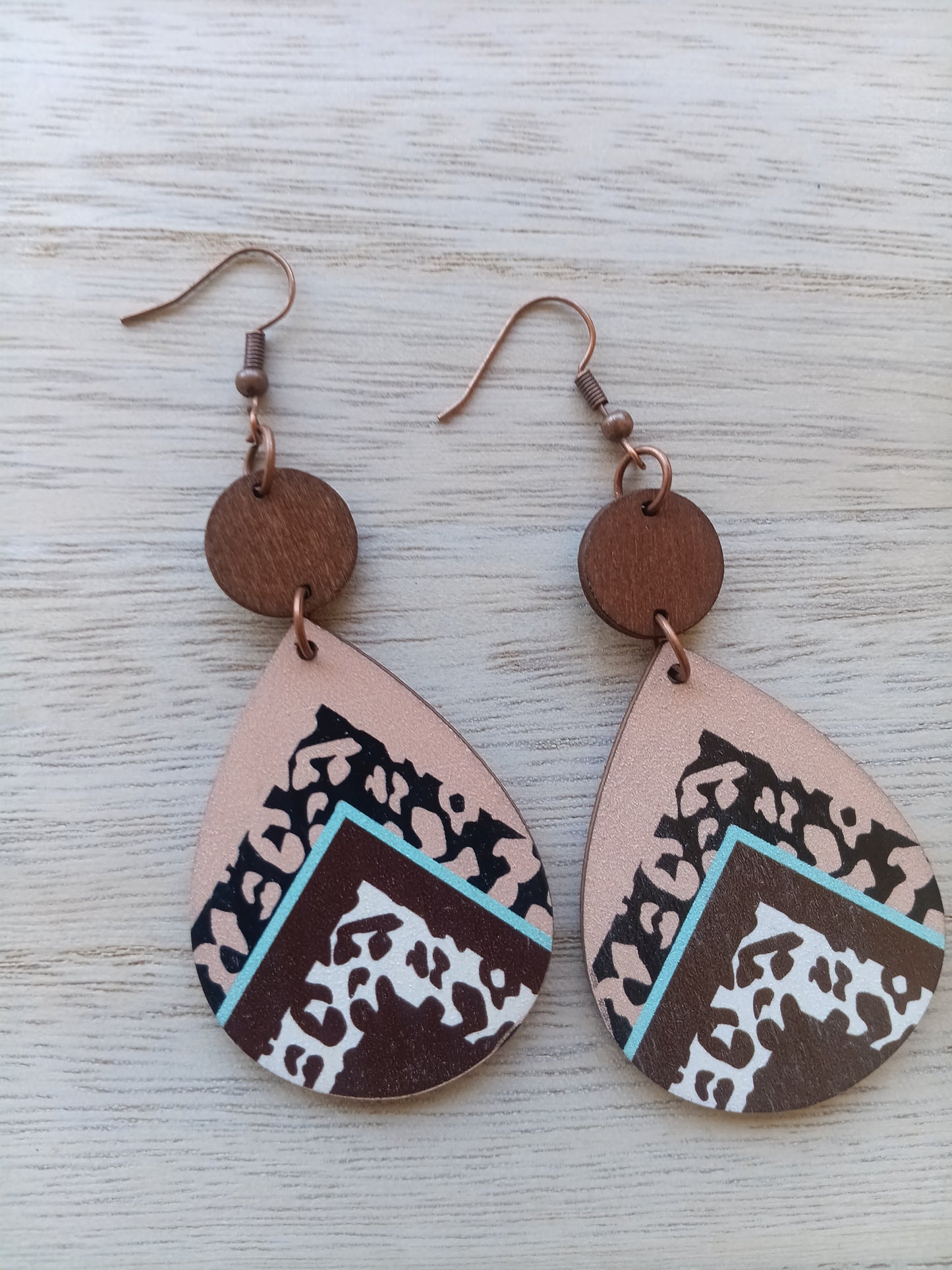 Beautiful Bohemian Wooden Earrings