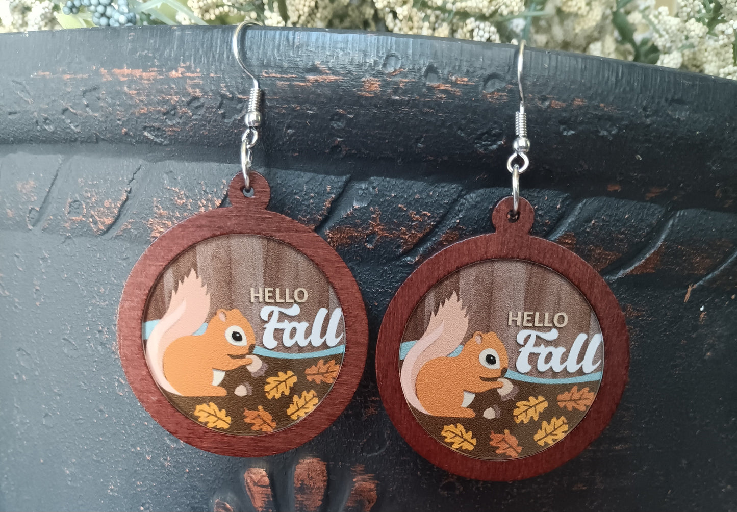 Adorable Hello Fall Earrings