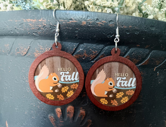 Adorable Hello Fall Earrings