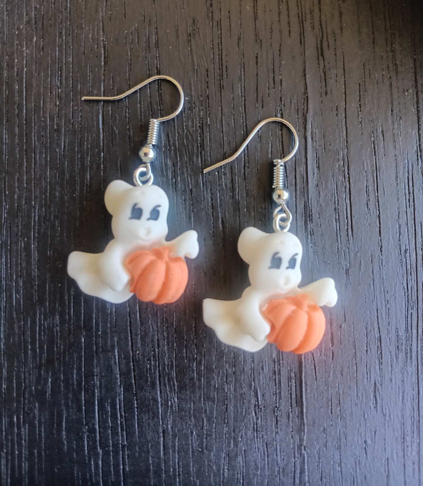 Adorable little Ghost Pumpkin Earrings