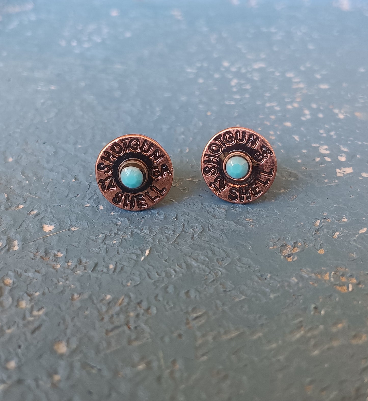 Retro Western Shotgun Shell Stud Earrings