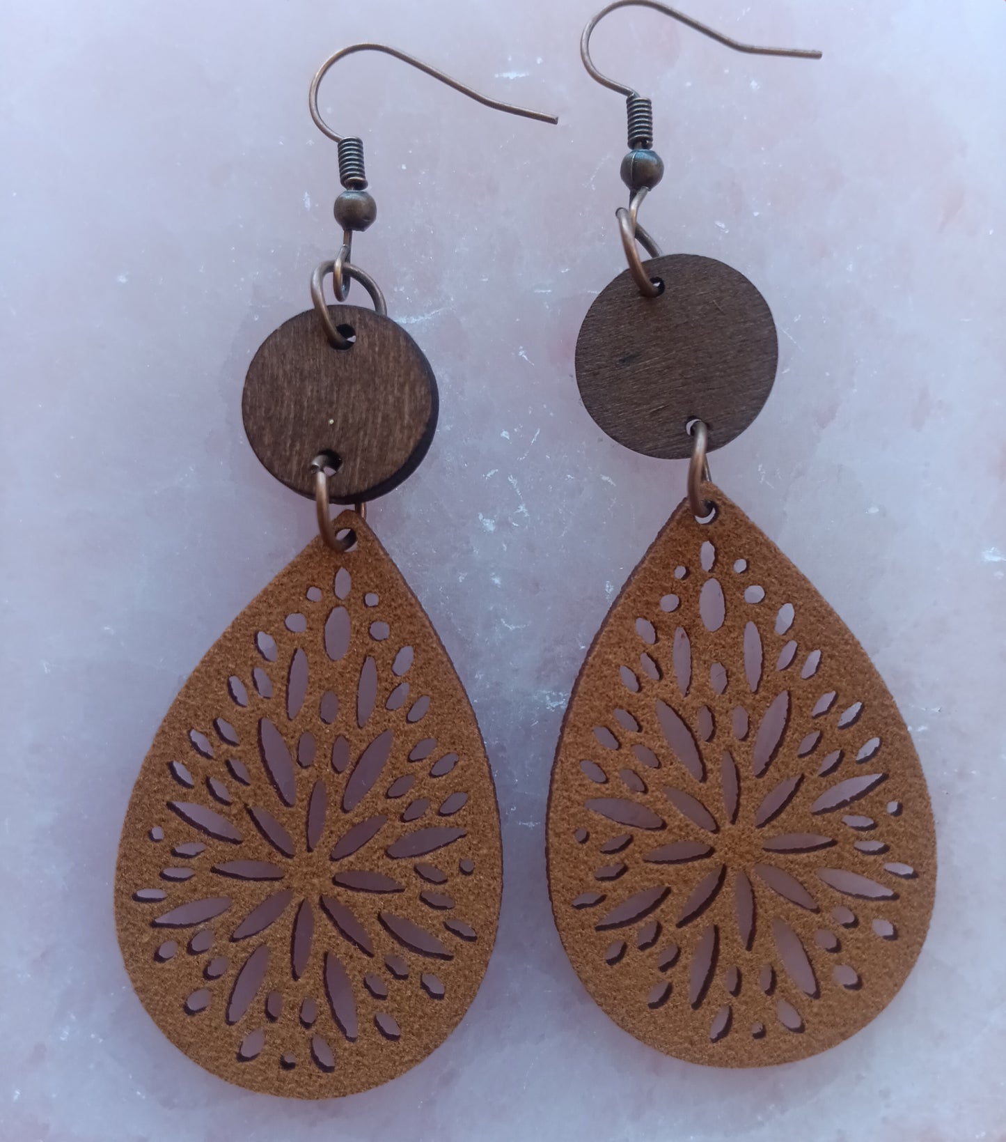 Gorgeous Feather Light Bohemian Earrings Brown