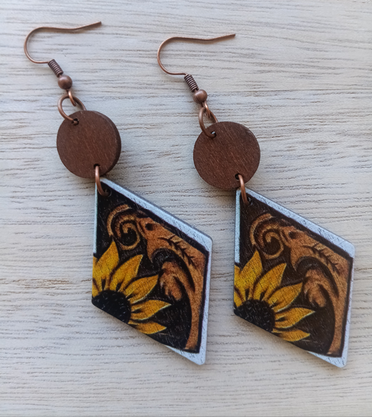 Gorgeous Sunflower Earrings