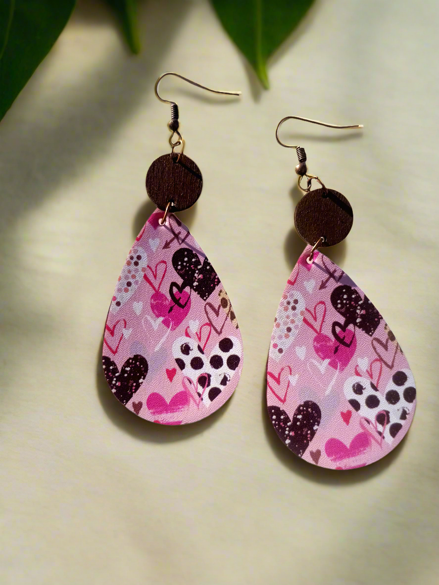 Colorful Heart Earrings