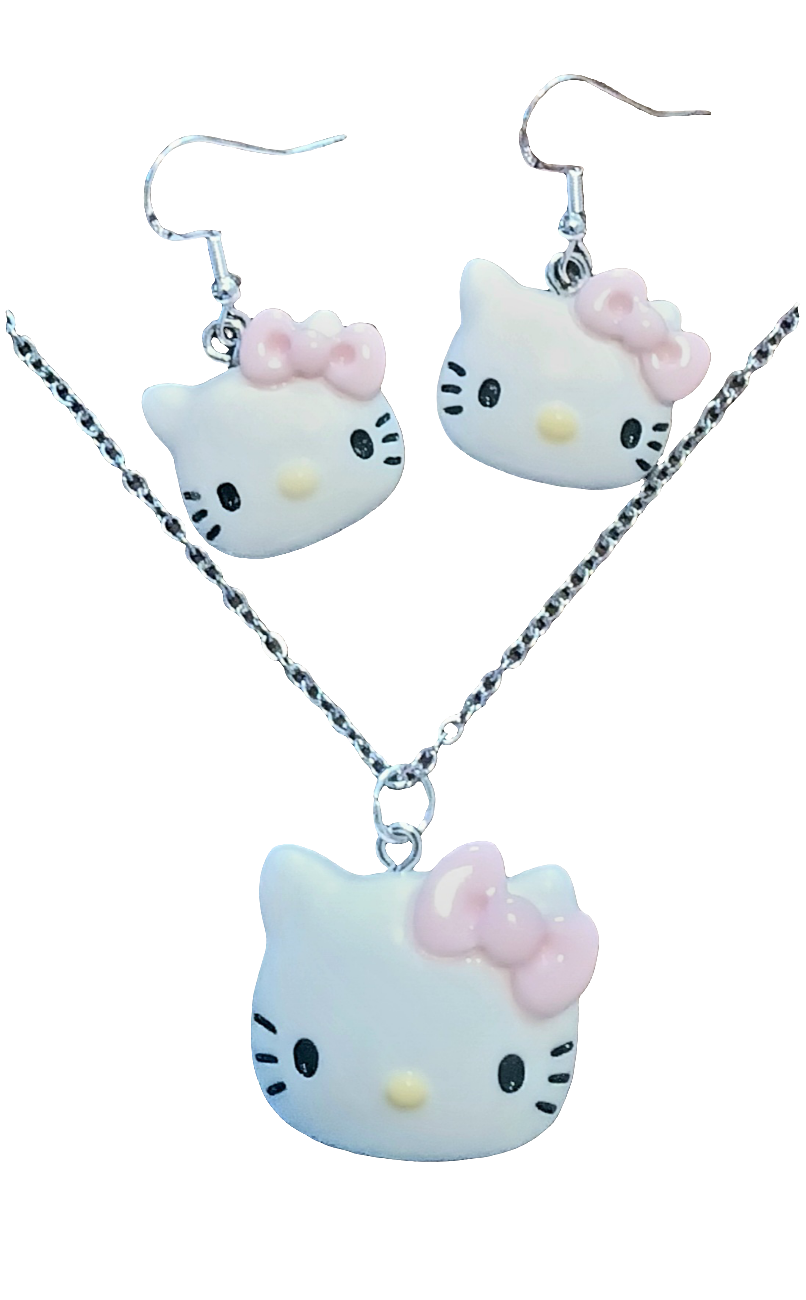 Super Cute Kitty Jewelry Set