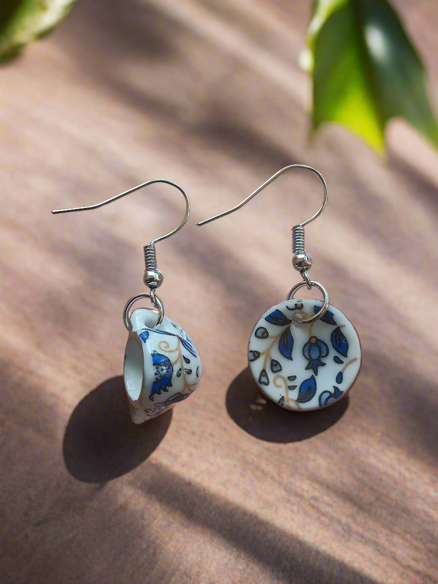 Beautiful Tea Cup Earrings