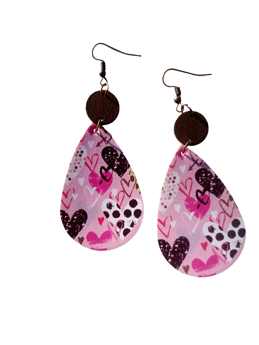 Colorful Heart Earrings