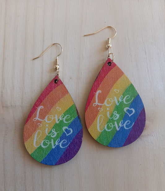 Love is Love Rainbow Earrings